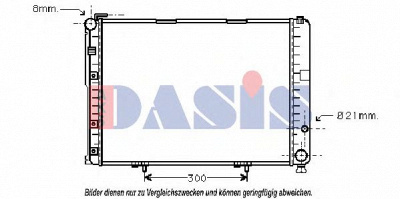 AKS DASIS 120049n -  Радиатор, охлаждение двигателя